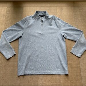 Apt. 9 Light Blue Quarter-Zip Pullover, Size Large
